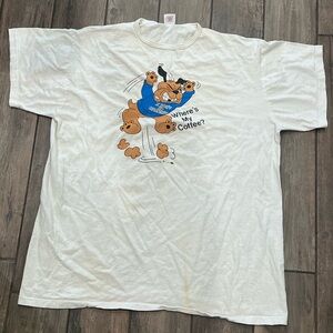 Vintage One Size Unisex I Don’t Do Mornings Where’s My Coffee T-Shirt Dog